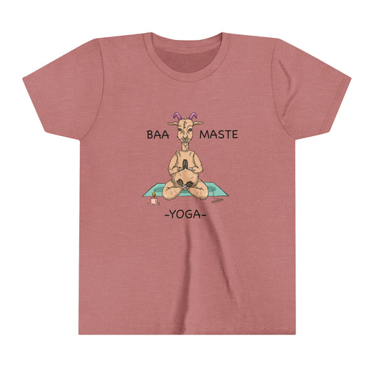 Baaa-Maste Yoga-Youth Short Sleeve Tee-Cartoon Yoga