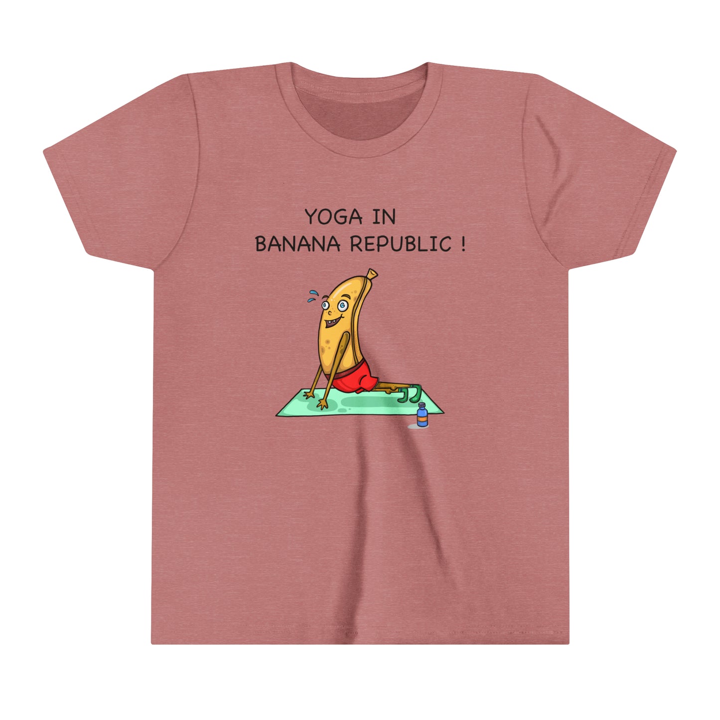 Yoga in Banana Republic Youth Short Sleeve Tee-Cartoon Yoga
