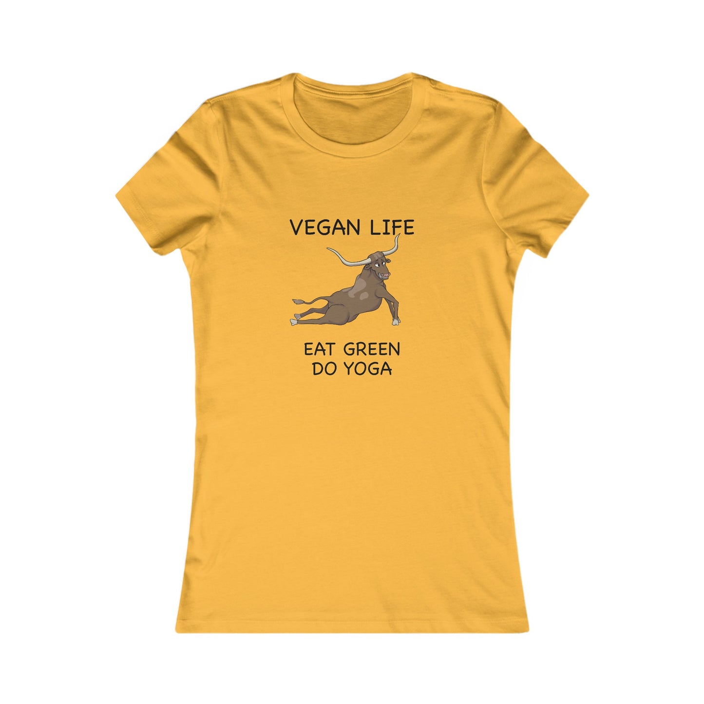 Eat Green Yoga-Women's Favorite Tee-Cartoon Yoga