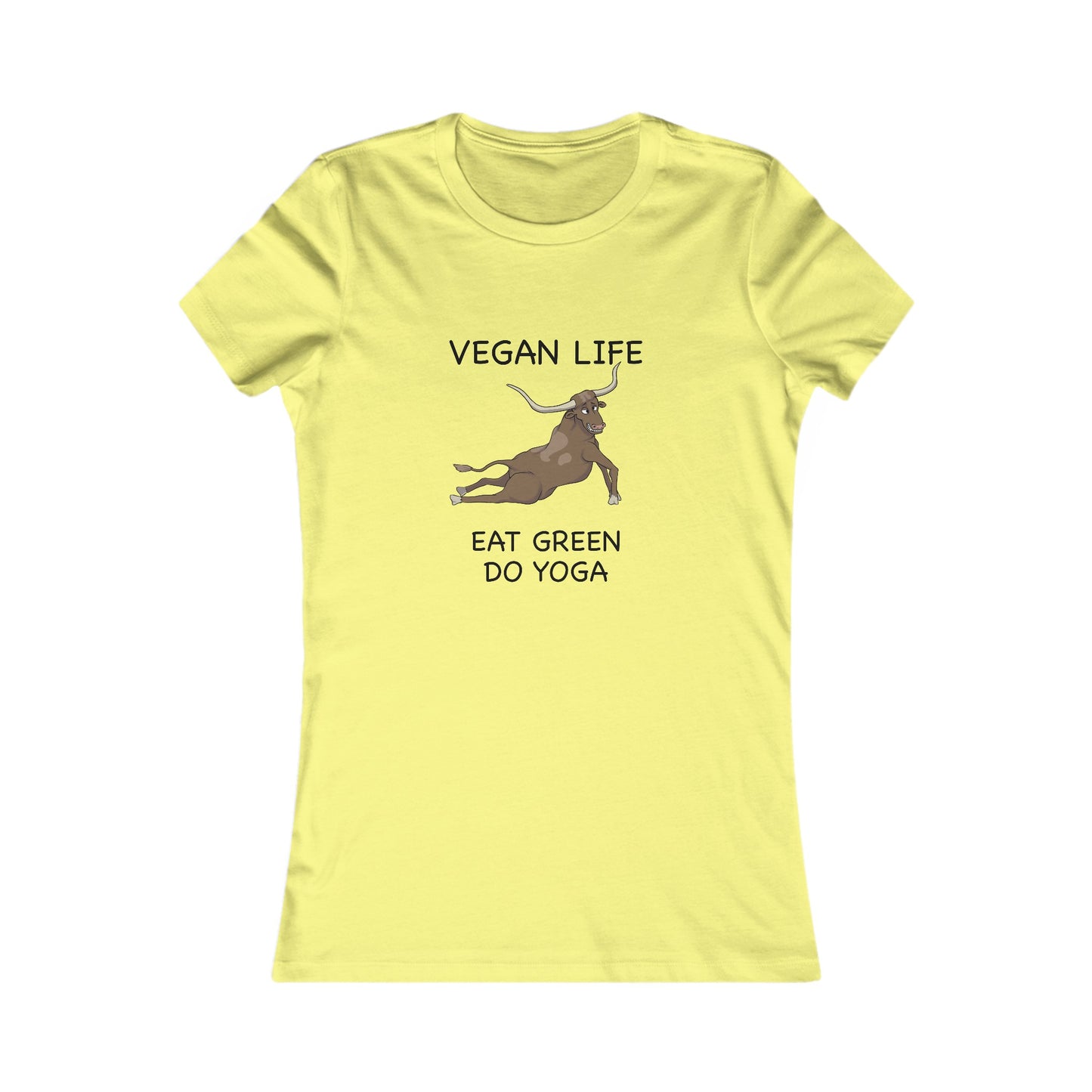 Eat Green Yoga-Women's Favorite Tee-Cartoon Yoga