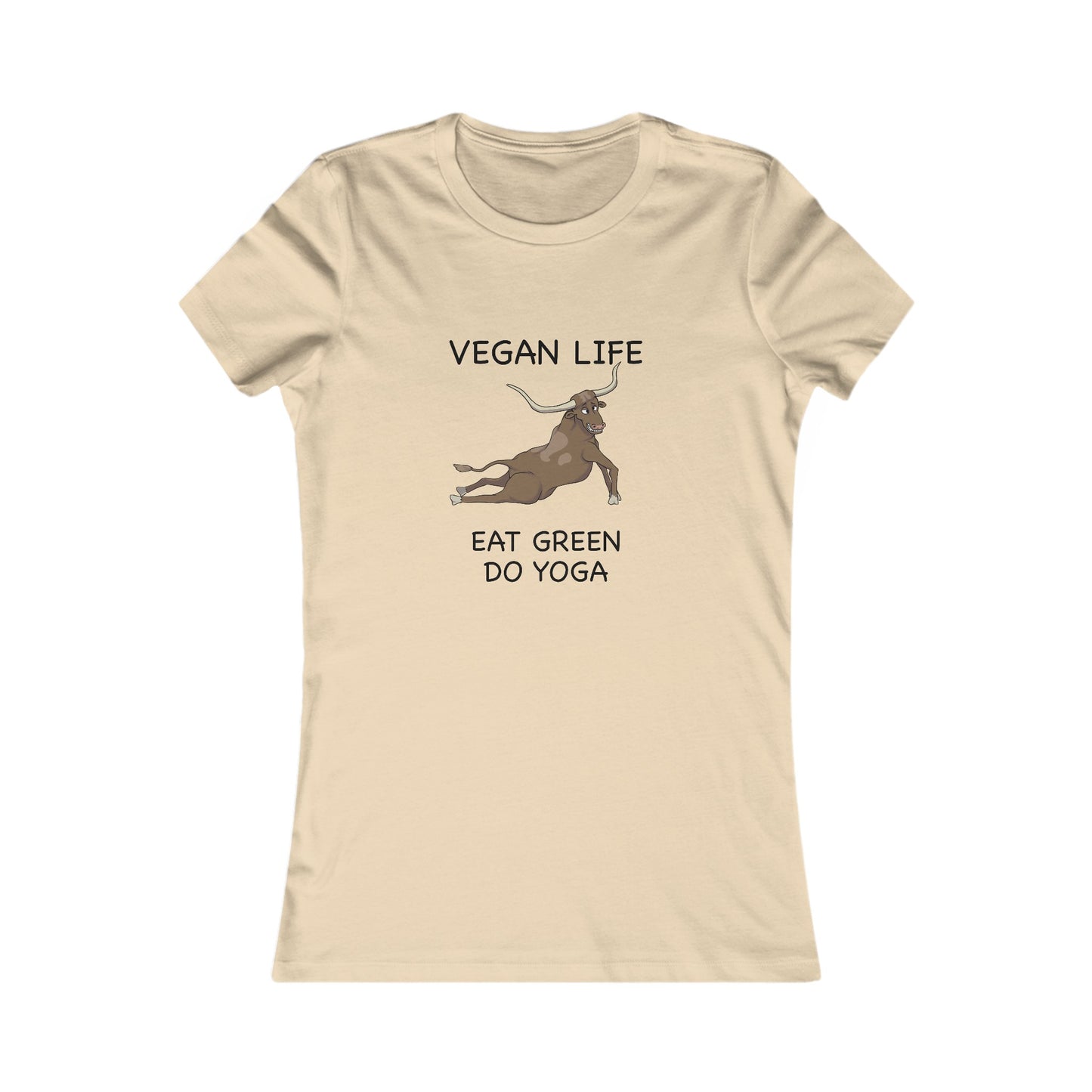 Eat Green Yoga-Women's Favorite Tee-Cartoon Yoga