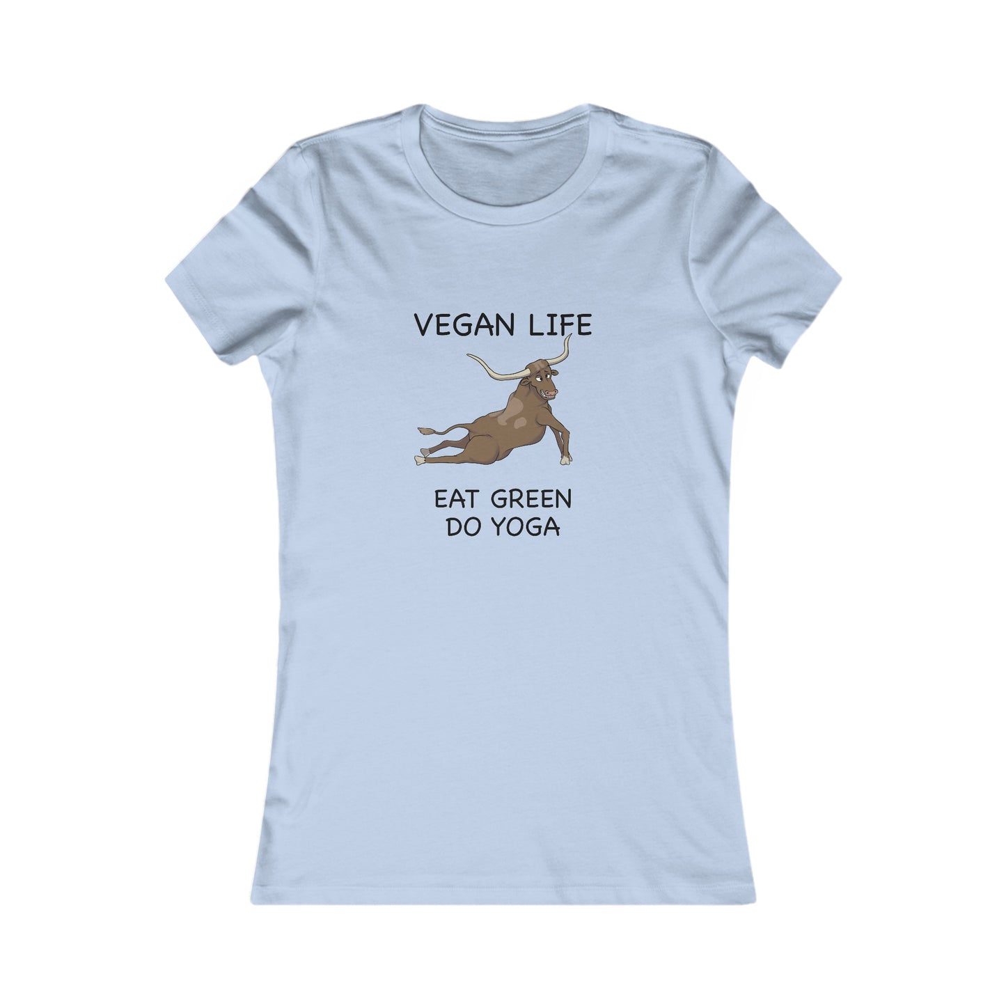 Eat Green Yoga-Women's Favorite Tee-Cartoon Yoga