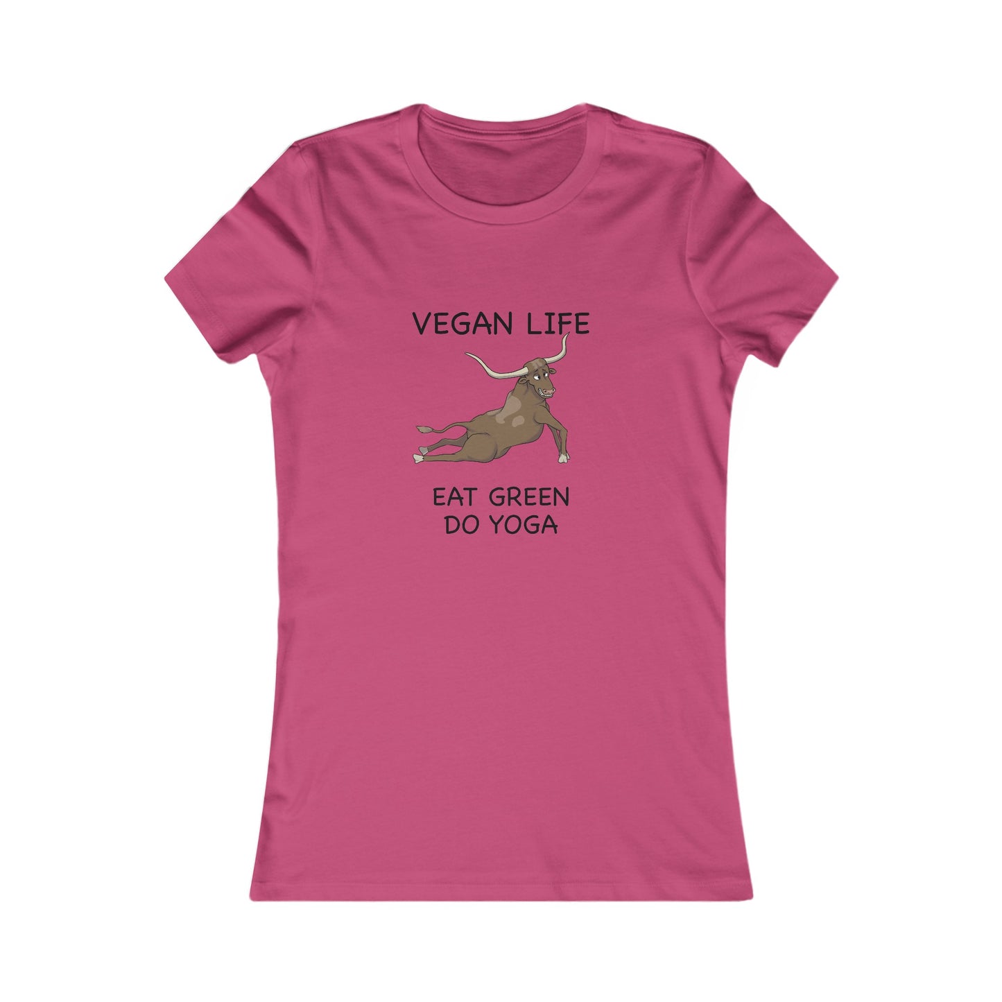 Eat Green Yoga-Women's Favorite Tee-Cartoon Yoga