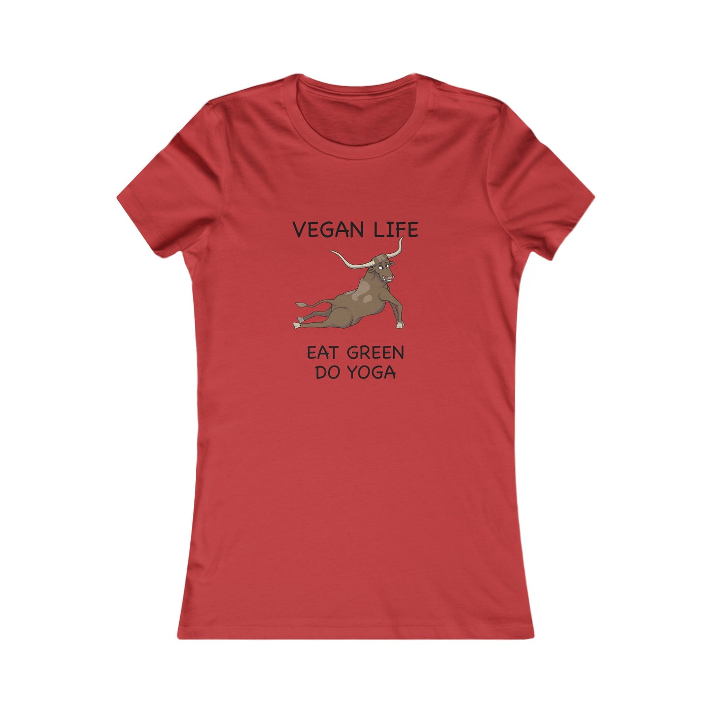 Eat Green Yoga-Women's Favorite Tee-Cartoon Yoga