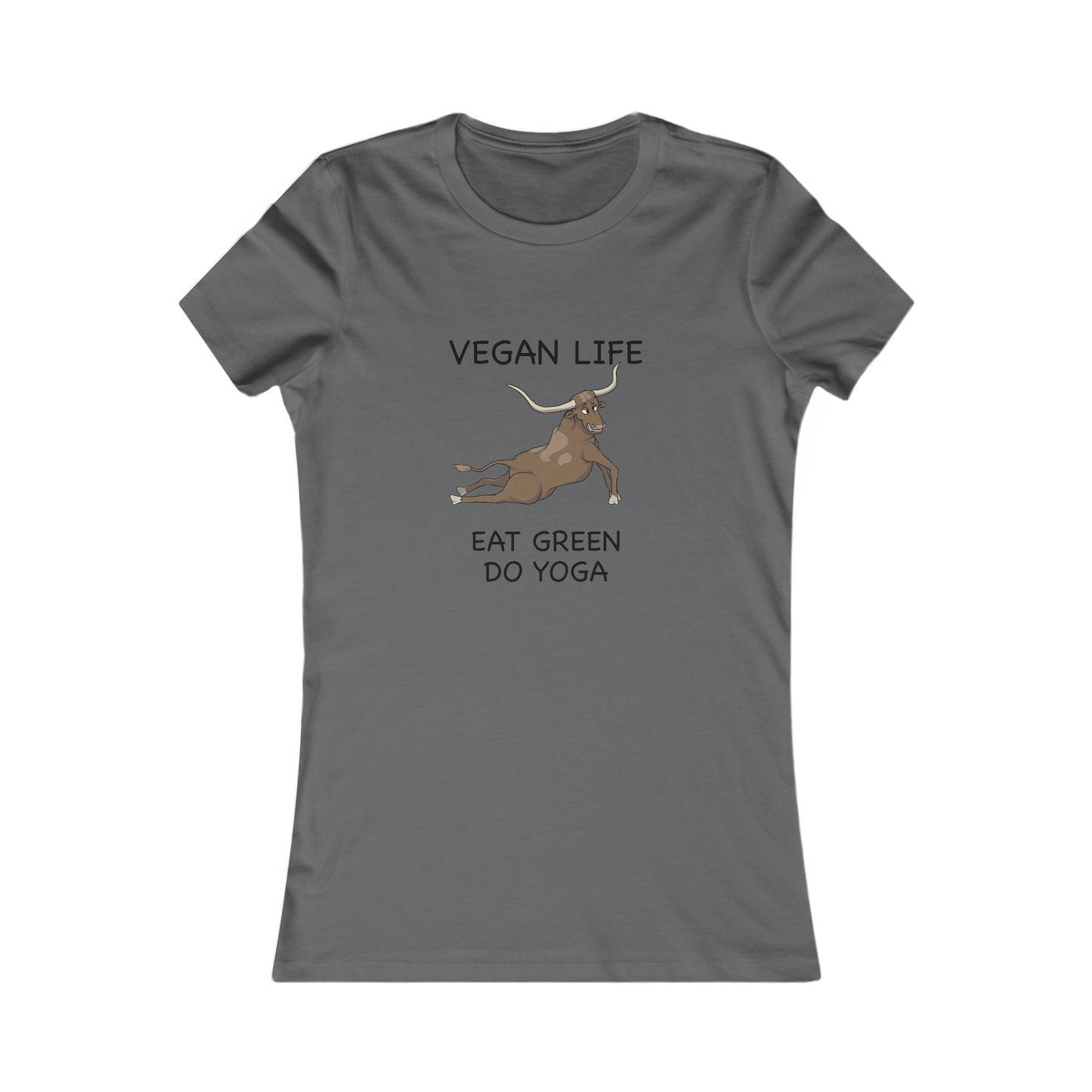 Eat Green Yoga-Women's Favorite Tee-Cartoon Yoga