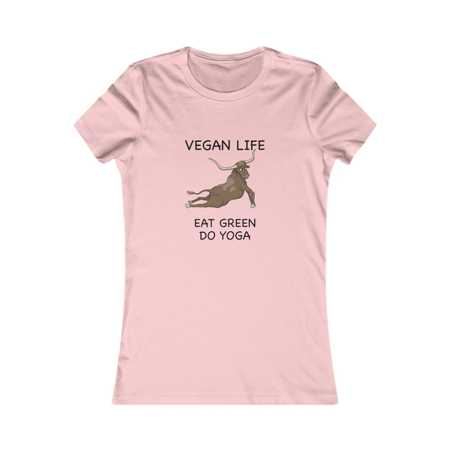 Eat Green Yoga-Women's Favorite Tee-Cartoon Yoga