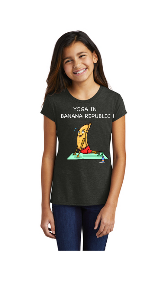 Banana Republic Yoga Shirt Kids Girls "Yoga in Banana Republic "